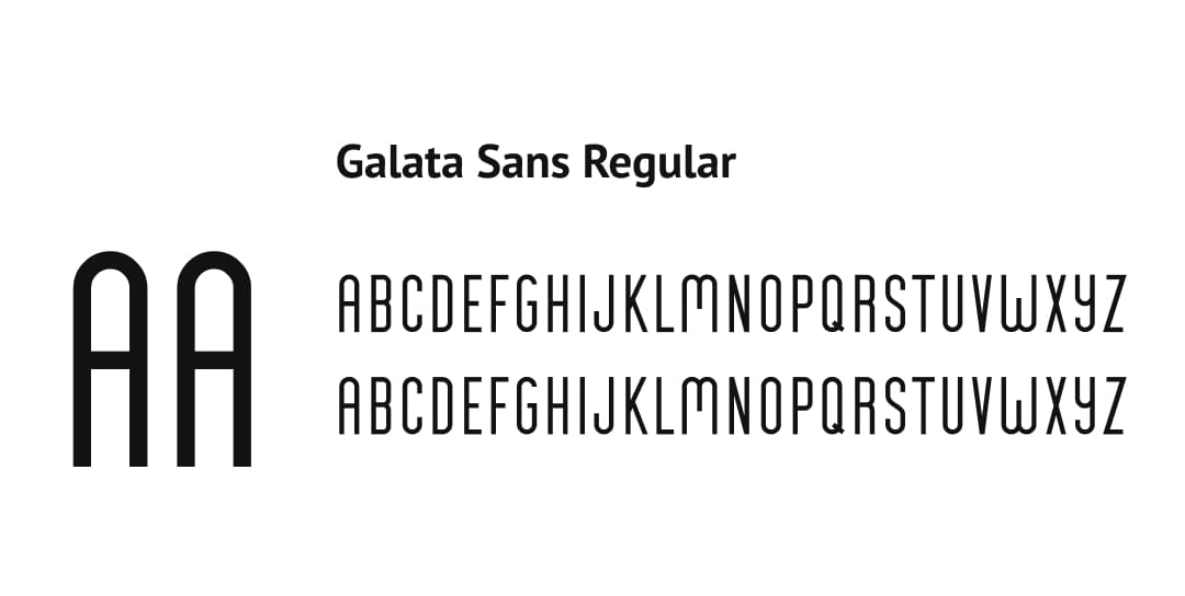 Imagem da tipografia Galata Sans Regular
