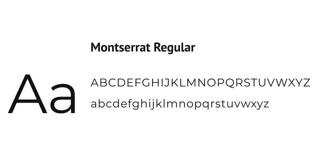 Imagem da tipografia Montserrat Regular