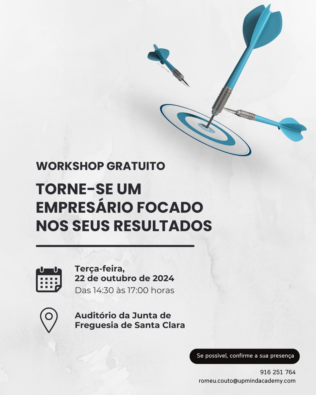 Post das redes sociais da Visar a divulgar um workshop gratuito