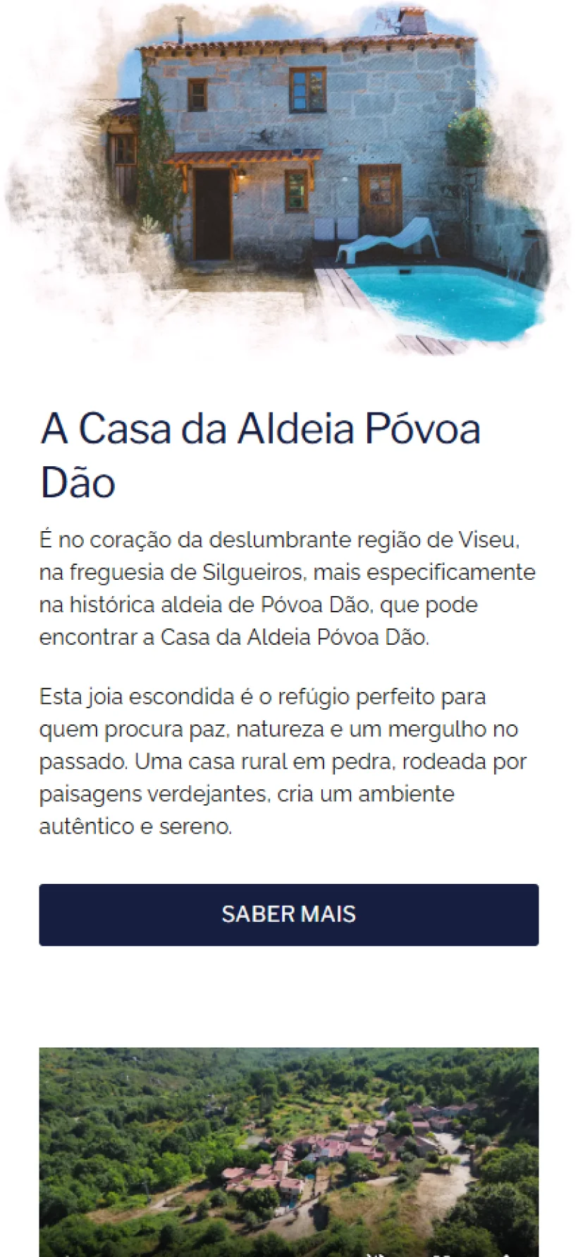 Home Casa da Aldeia Póvoa Dão versão mobile
