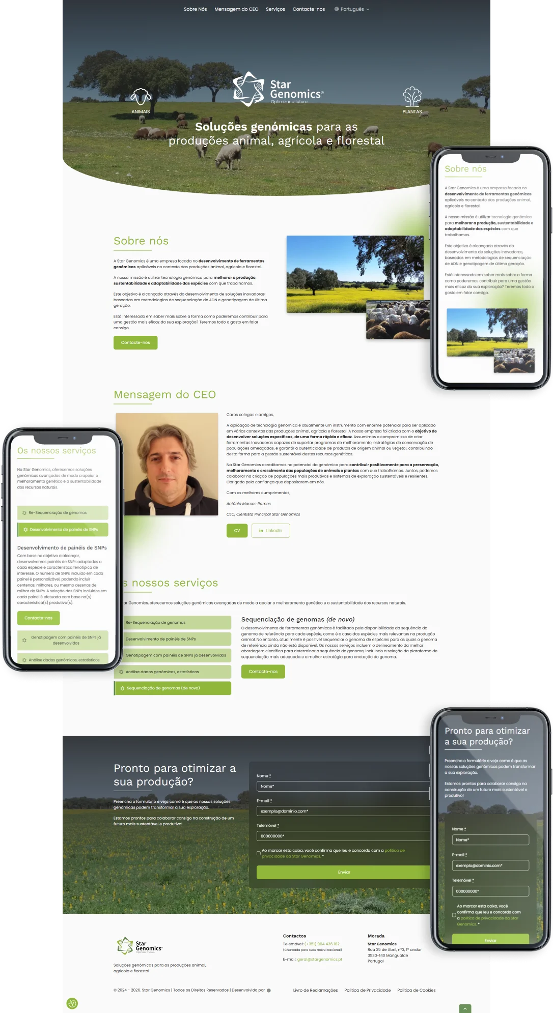 Landing page Star Genomics