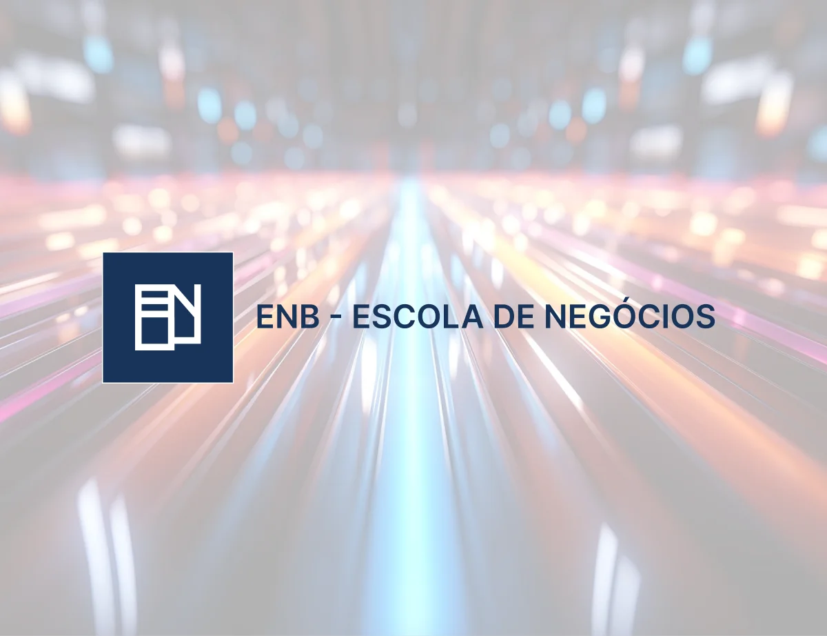 Logótipo ENB - Escola de Negócios sobre fotografia