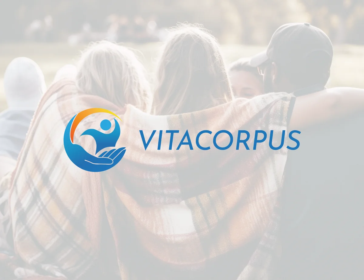 Logótipo Vitacorpus sobre fotografia