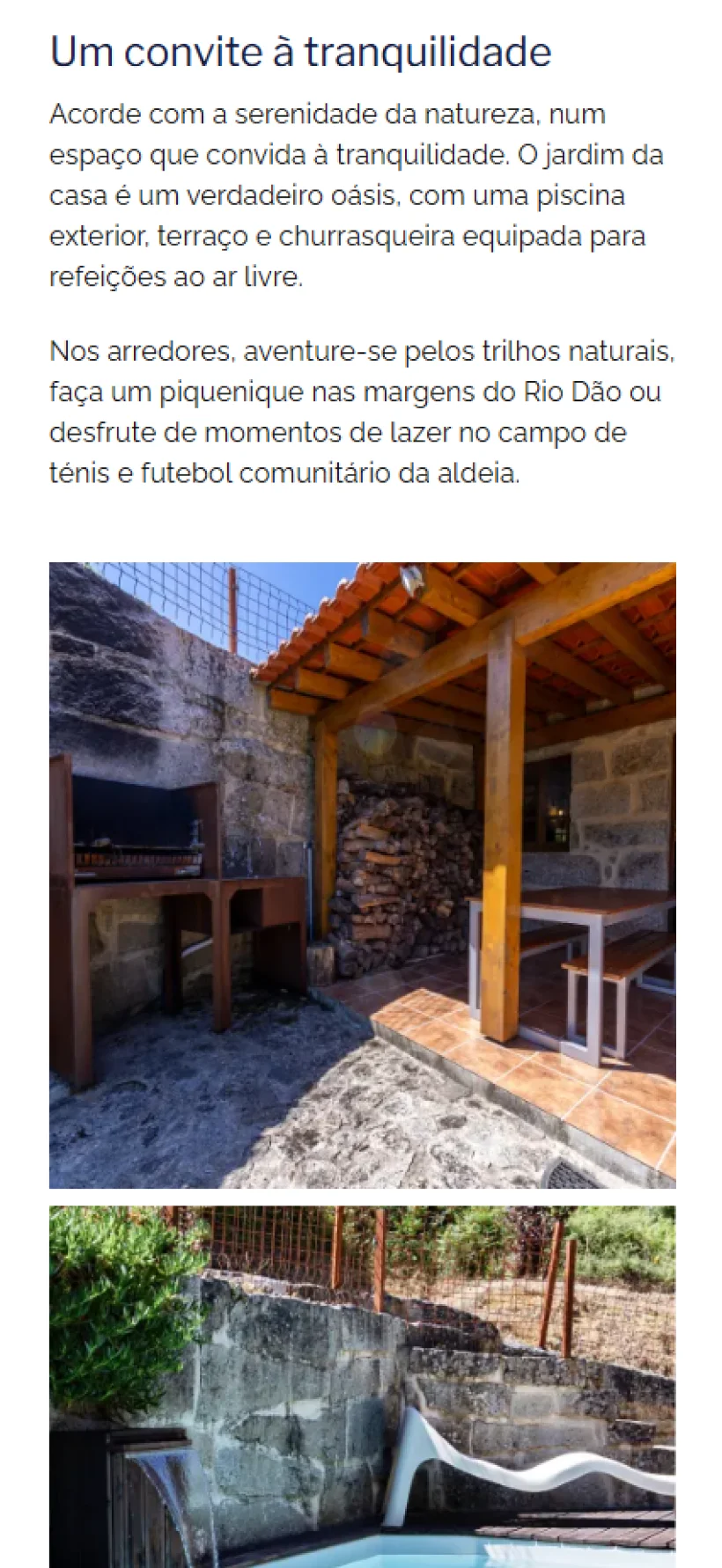 Sobre a Casa da Aldeia Póvoa Dão versão mobile