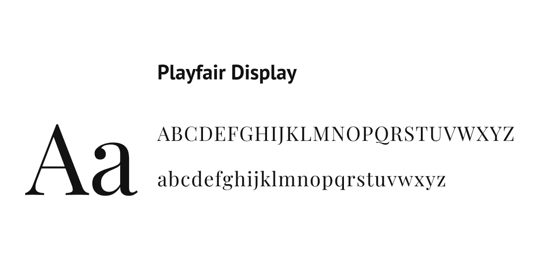 Tipografia Playfair Display