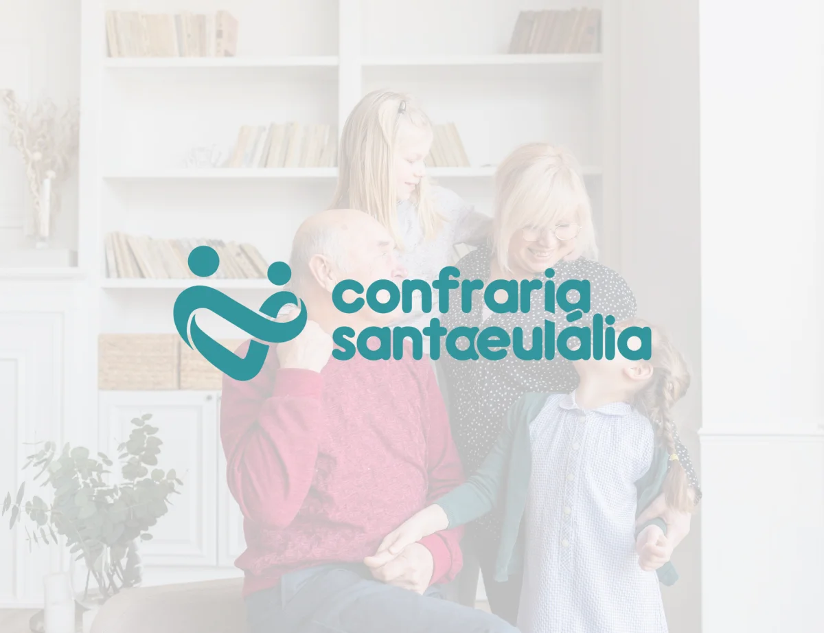 Logótipo Confraria Santa Eulália sobre fotografia